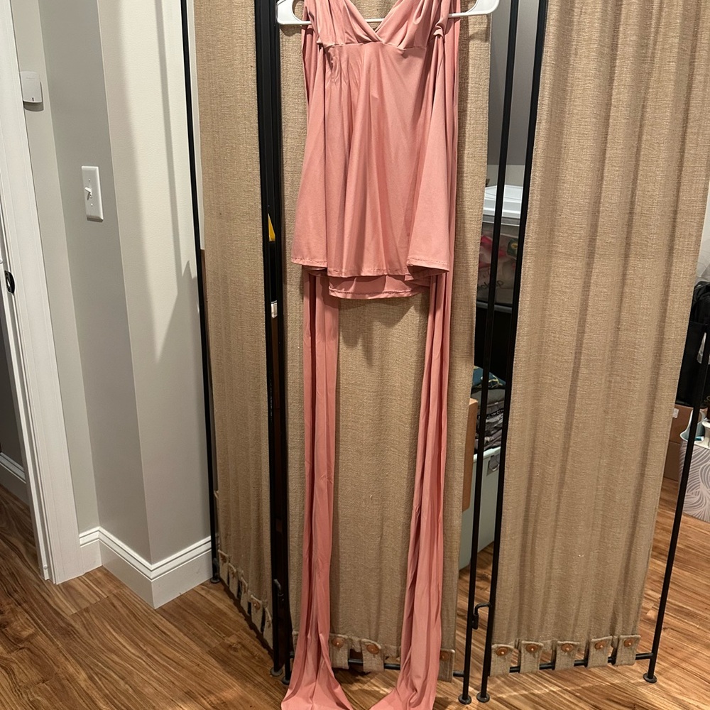 Pink multi wrap dress (costume)